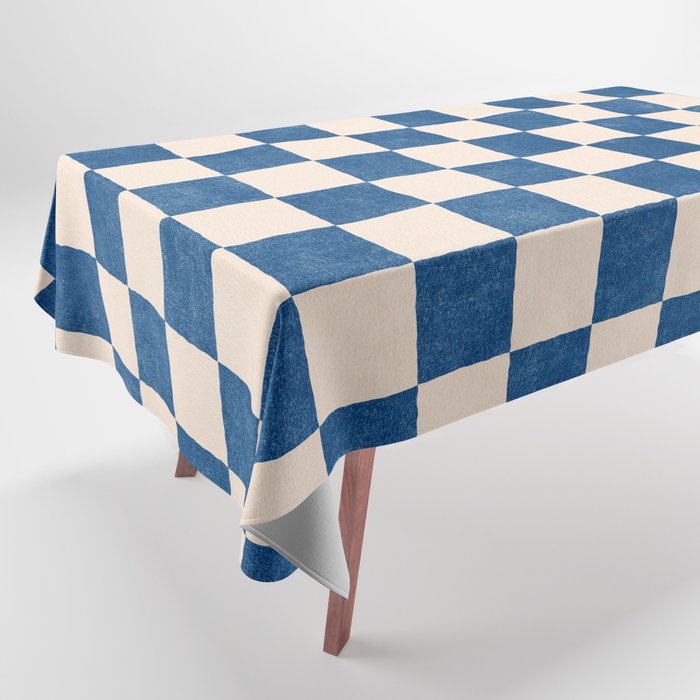 CHECKER - 001 - Cobalt Tablecloth Gallery Image 1