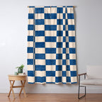 CHECKER - 001 - Cobalt Window Curtain Gallery Image 5