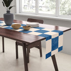 CHECKER - 001 - Cobalt Table Runner Gallery Image 2