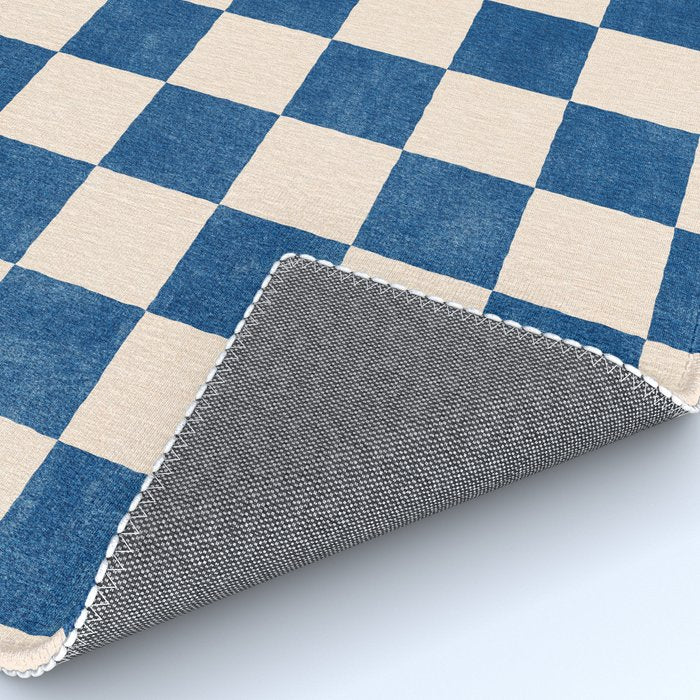 CHECKER - 001 - Cobalt Rug Gallery Image 4