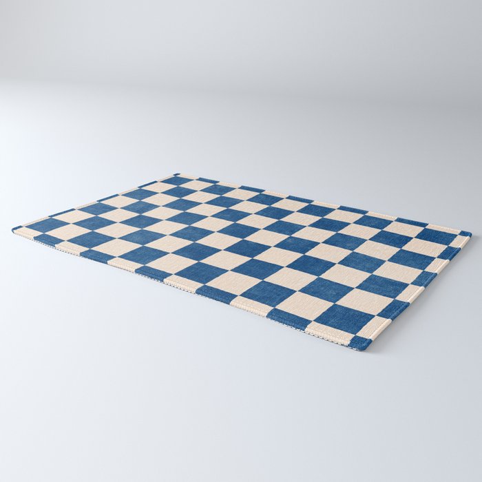 CHECKER - 001 - Cobalt Rug Gallery Image 3