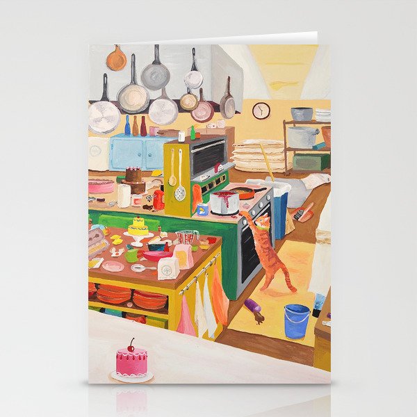 A Cat in the Kitchen Stationery Card Gallery Image 2