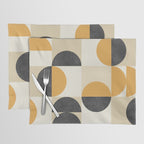 Mid century modern halfmoon pattern Placemat Gallery Image 1