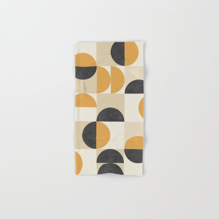 Mid century modern halfmoon pattern Bath Towel Gallery Image 1