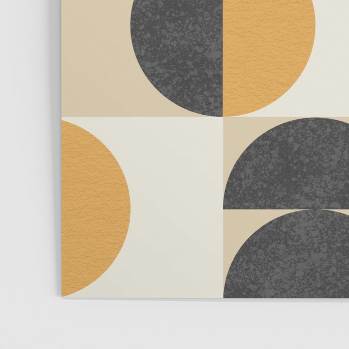 Mid century modern halfmoon pattern Poster Gallery Image 3