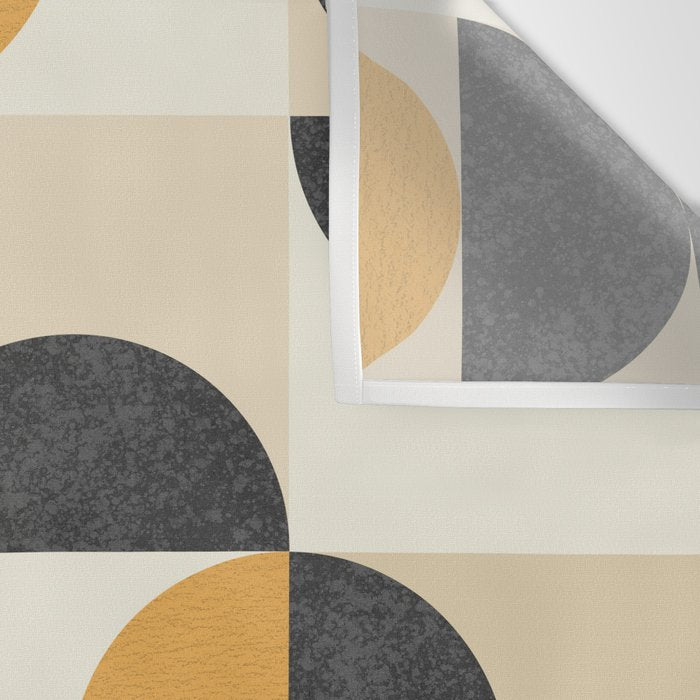 Mid century modern halfmoon pattern Wall Tapestry Gallery Image 3