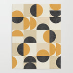 Mid century modern halfmoon pattern Poster Gallery Image 4