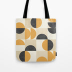 Mid century modern halfmoon pattern Tote Bag Gallery Image 1