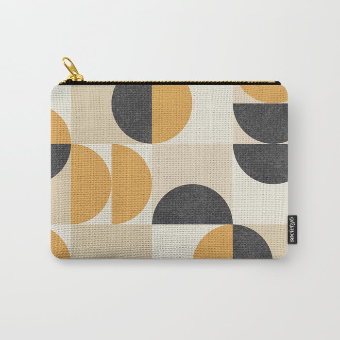 Mid century modern halfmoon pattern Carry All Pouch Gallery Image 1