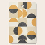 Mid century modern halfmoon pattern Cutting Board Gallery Image 1
