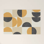 Mid century modern halfmoon pattern Welcome Mat Gallery Image 1