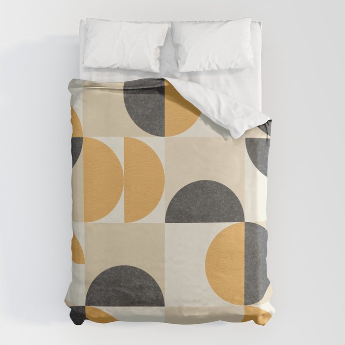 Mid century modern halfmoon pattern Duvet Cover Gallery Image 6