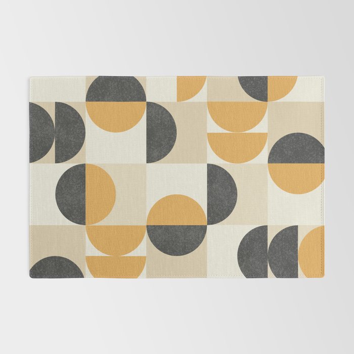 Mid century modern halfmoon pattern Rug Gallery Image 2