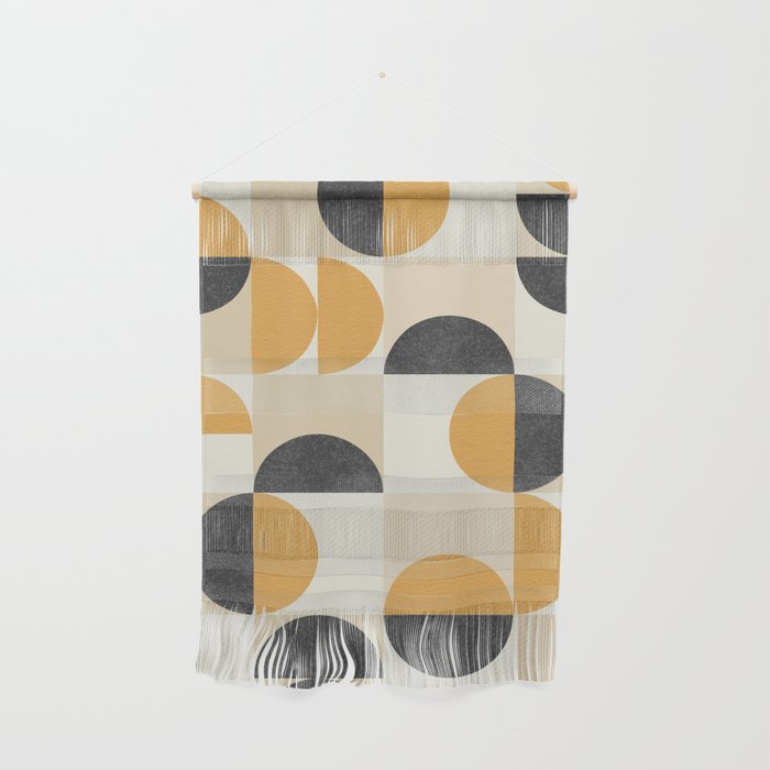 Mid century modern halfmoon pattern Wall Hanging Gallery Image 1