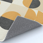 Mid century modern halfmoon pattern Rug Gallery Image 4