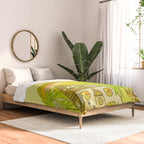 a frame simple living // banana pancakes // retro surf art by surfy birdy Comforter Gallery Image 2