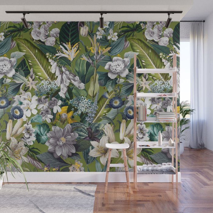 Chintzy Florals  Wall Mural Gallery Image 1
