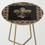 Fleur-de-lis - Black and Gold #1 Side Table Gallery Image 2