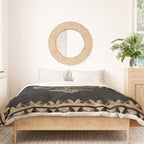 Fleur-de-lis - Black and Gold #1 Duvet Cover Gallery Image 3