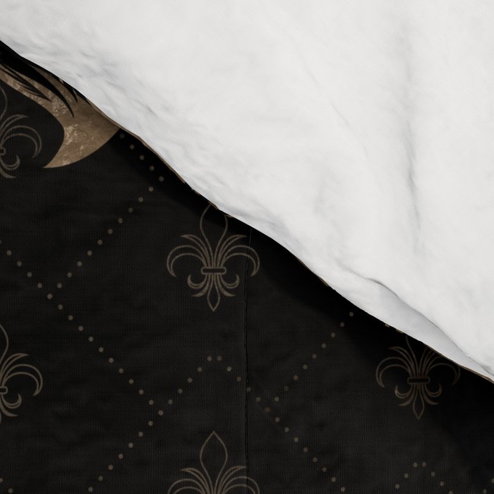Fleur-de-lis - Black and Gold #1 Comforter Gallery Image 4