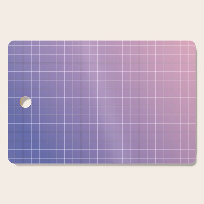 purple / pink - grid Cutting Board Gallery Image 1