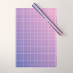 purple / pink - grid Wrapping Paper Gallery Image 1