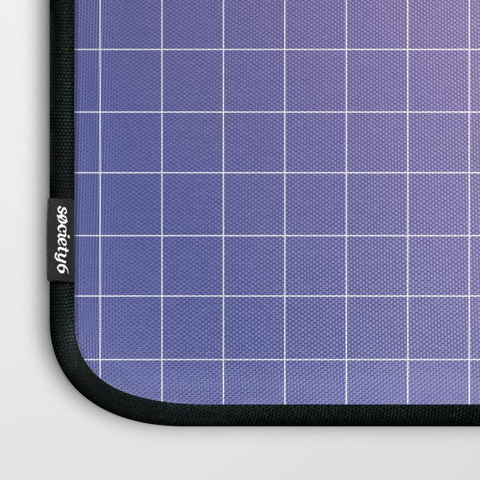 purple / pink - grid Laptop Sleeve Gallery Image 3