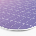 purple / pink - grid Bath Mat Gallery Image 3
