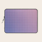 purple / pink - grid Laptop Sleeve Gallery Image 1