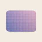 purple / pink - grid Bath Mat Gallery Image 1