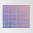 purple / pink - grid Throw Blanket Gallery Image 2