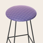 purple / pink - grid Stool Gallery Image 2