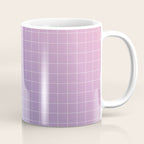 purple / pink - grid Coffee Mug Gallery Image 1