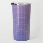 purple / pink - grid Travel Mug Gallery Image 3