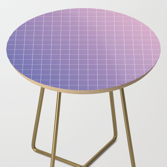purple / pink - grid Side Table Gallery Image 2