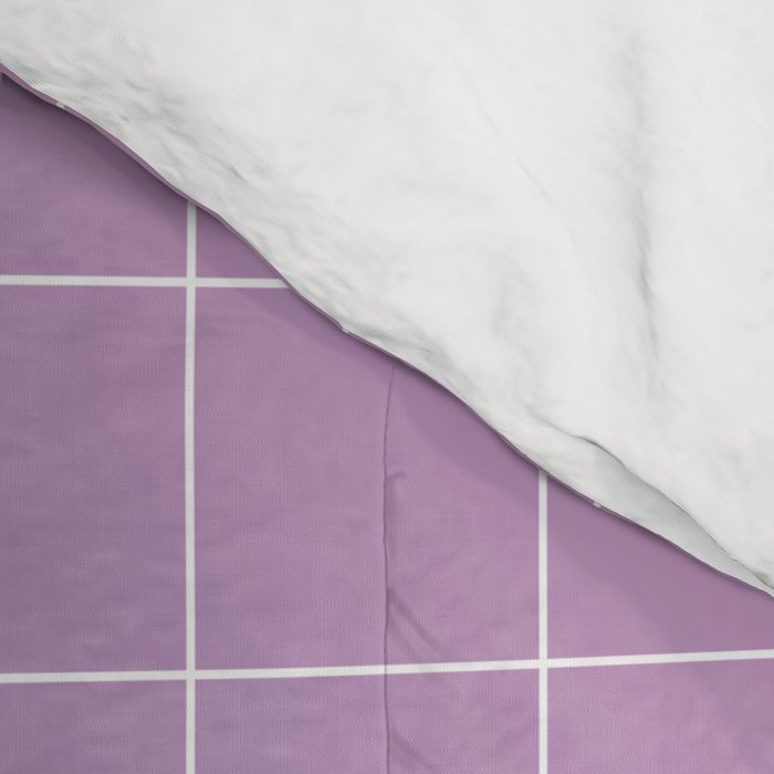 purple / pink - grid Comforter Gallery Image 4