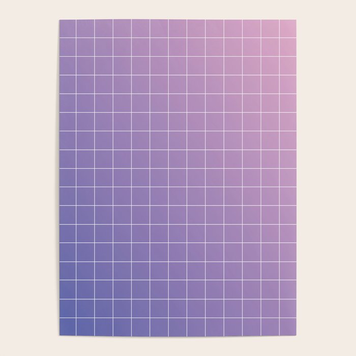 purple / pink - grid Poster Gallery Image 4