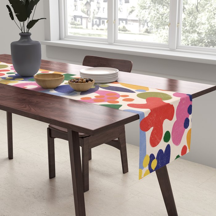 Bright Abstract Pattern #1 Table Runner Gallery Image 2