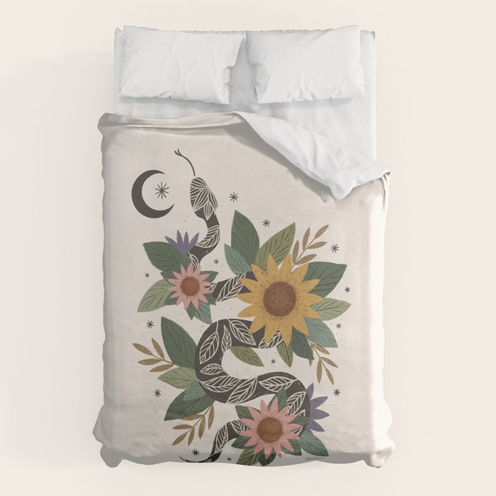  Year of the Snake - 2025 Calendar - Light Duvet Cover Gallery Image 1