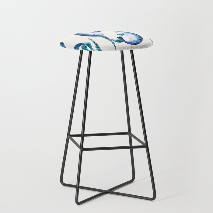 Blue Narwhals Stool Gallery Image 1