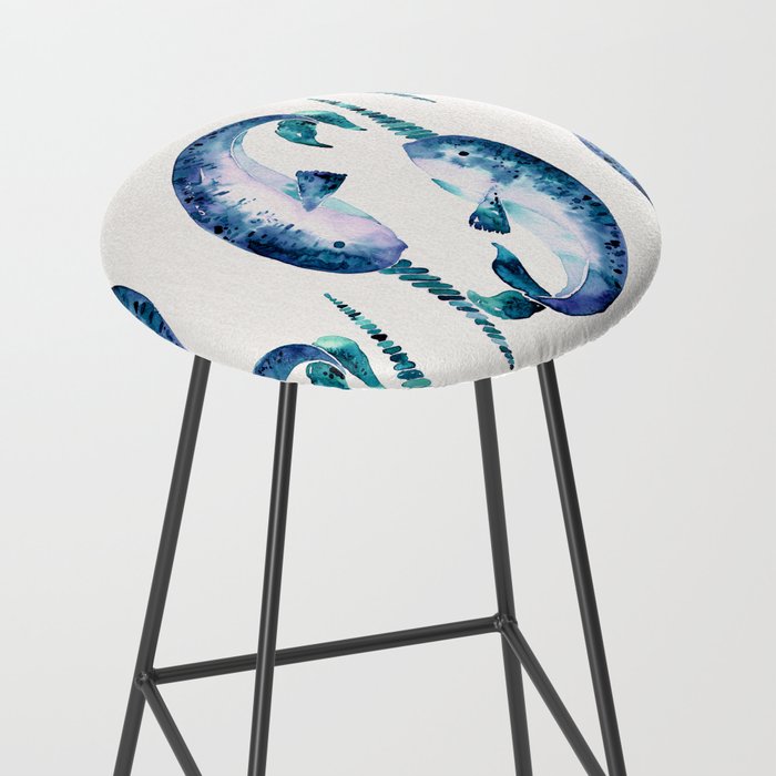 Blue Narwhals Stool Gallery Image 2