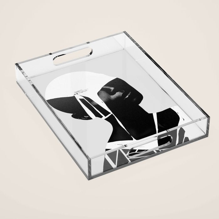 abstract portrait Acrylic Tray Gallery Image 1