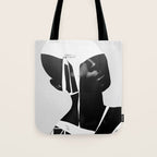 abstract portrait Tote Bag Gallery Image 1