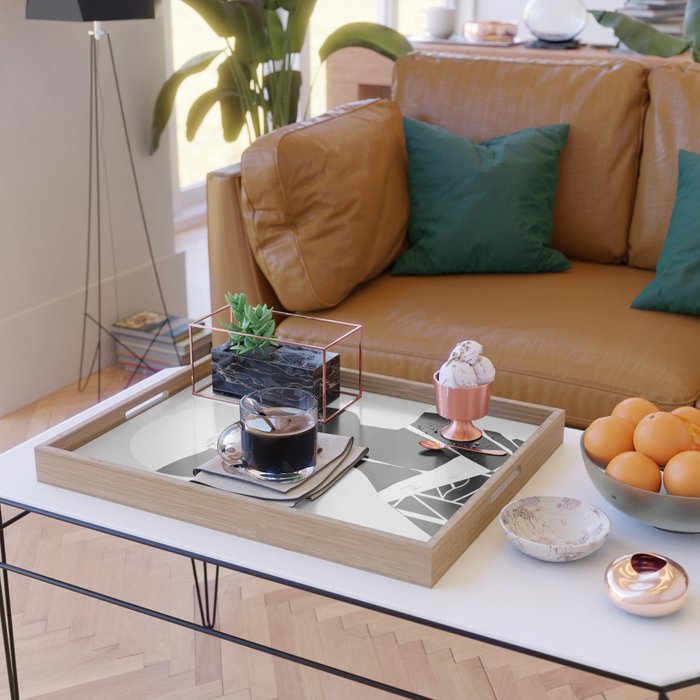 abstract portrait Serving Tray Gallery Image 2