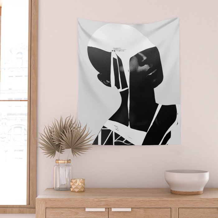 abstract portrait Wall Tapestry Gallery Image 2