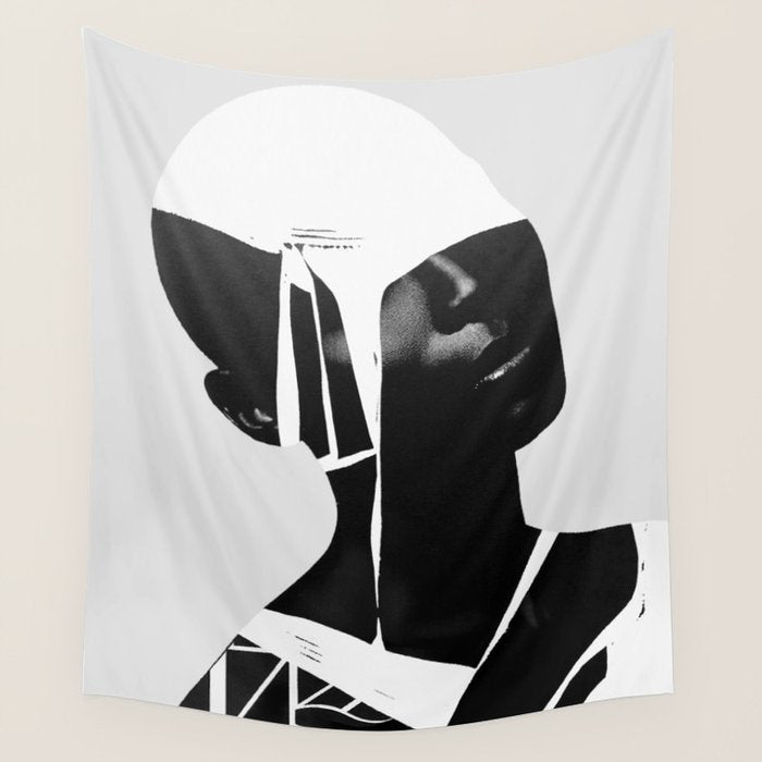 abstract portrait Wall Tapestry Gallery Image 1