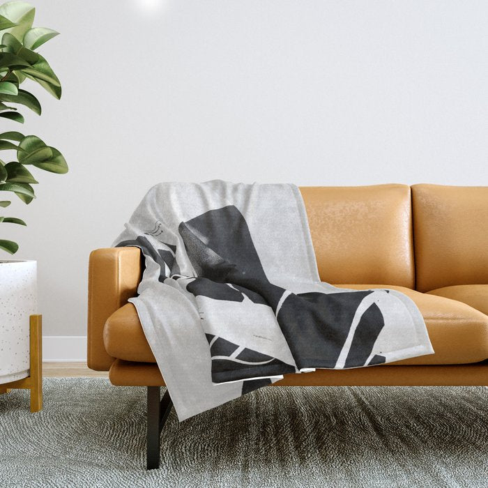 abstract portrait Throw Blanket Gallery Image 1
