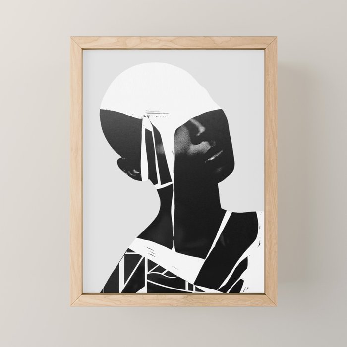 abstract portrait Mini Art Print Gallery Image 1