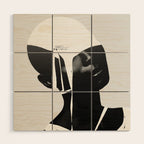 abstract portrait Wood Wall Art Gallery Image 1