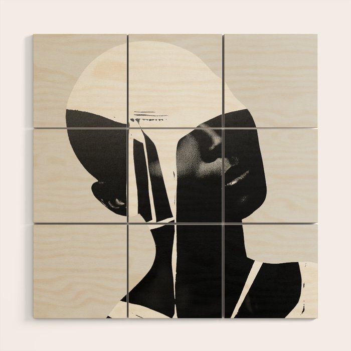 abstract portrait Wood Wall Art Gallery Image 1